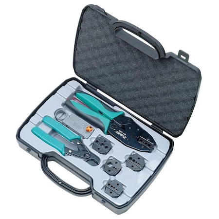 Coax Crimping Kit w/Crimper Frame, 5 Dies MPN:500-001