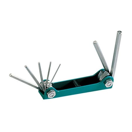 Folding Hex Key Set, Metric, 7pcs MPN:800-124