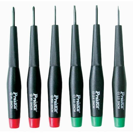 Precision Screwdriver Set 6 pc Flat/Phi MPN:800-149