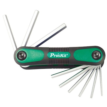 Folding Hex Key Set, Inch, 9pc MPN:902-226