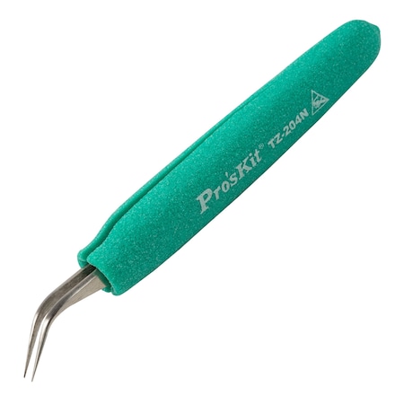 Tweezer, ESD, Safe, Soft, Grip, Fine MPN:TZ-204N