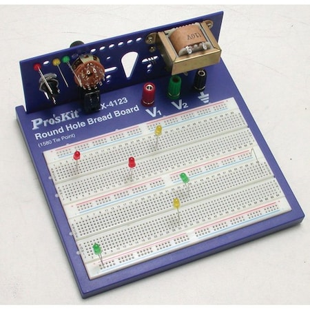 Round Hole Breadboard, 1580 Tie Points MPN:900-248
