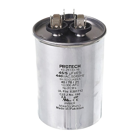 Motor Dual Run Capacitor, 440V AC MPN:43-25133-16