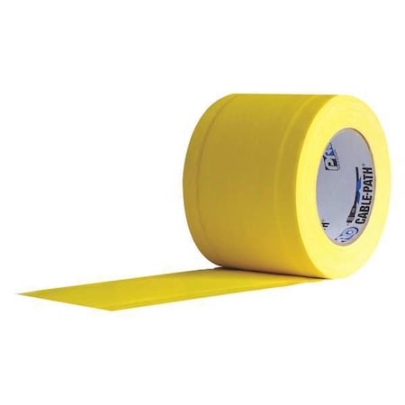 Gaffer's Tape, Yellow, 30 yd L, 6 in W MPN:Cable Path