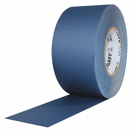 Matte Cloth Tape, 3x55yd., Blue Cloth, 3 in W x 55 yd. L, 11 mil Thick MPN:PRO-GAFF