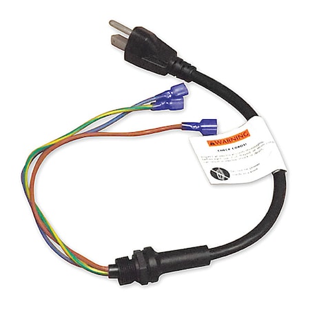 Power Cord Assembly w/ Locknut & Washer MPN:103215