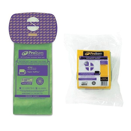 Intercept Micro Filter Bag, Closed Collar, Fits Super HalfVac Pro (10 pk.) MPN:106973