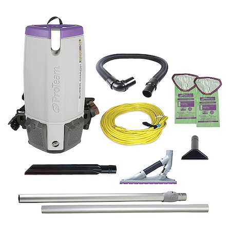 Super Coach Pro 10, 10 qt. Backpack Vacuum w/ ProBlade Carpet Tool Kit MPN:107536