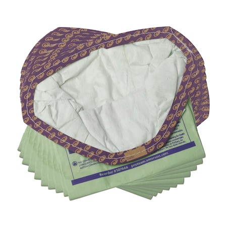 3 qt. Intercept Micro Filter Bag, Open Collar, Fits GoFit 3 Backpack Vacuum, 10PK MPN:107666