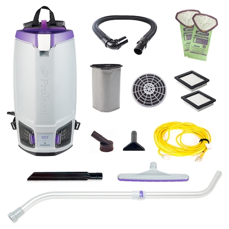 GoFit 10, 10 qt. Backpack Vacuum w/ Xover Multi-Surface Telescoping Wand Tool Kit MPN:107688