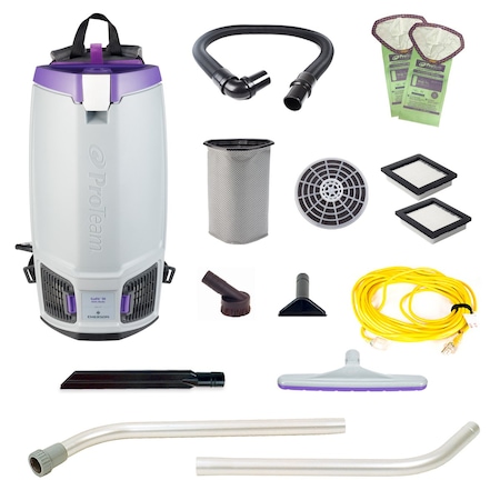 GoFit 10, 10 qt. Backpack Vacuum w/ Xover Multi-Surface Two-Piece Wand Tool Kit MPN:107689