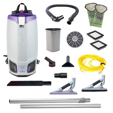 GoFit 10, 10 qt. Backpack Vacuum w/ ProBlade Hard Surface & Carpet Tool Kit MPN:107691
