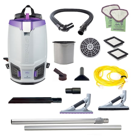 GoFit 6, 6 qt. Backpack Vacuum w/ ProBlade Hard Surface & Carpet Tool Kit MPN:107699
