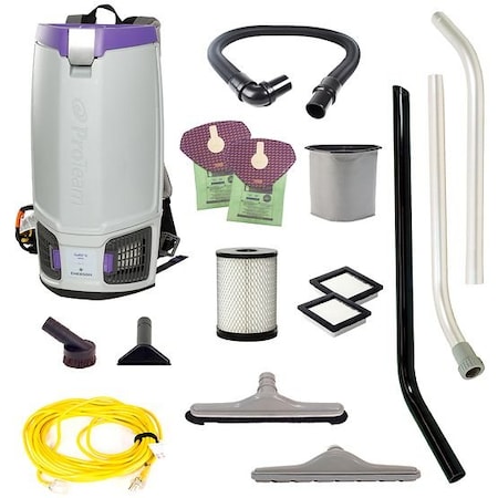 6 HEPA, 6 qt. Backpack Vacuum w/ Remediation Tool Kit 107466 MPN:107766