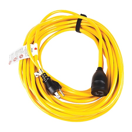 Extension Cord, 14 ga., 50 ft., Yellow MPN:833432