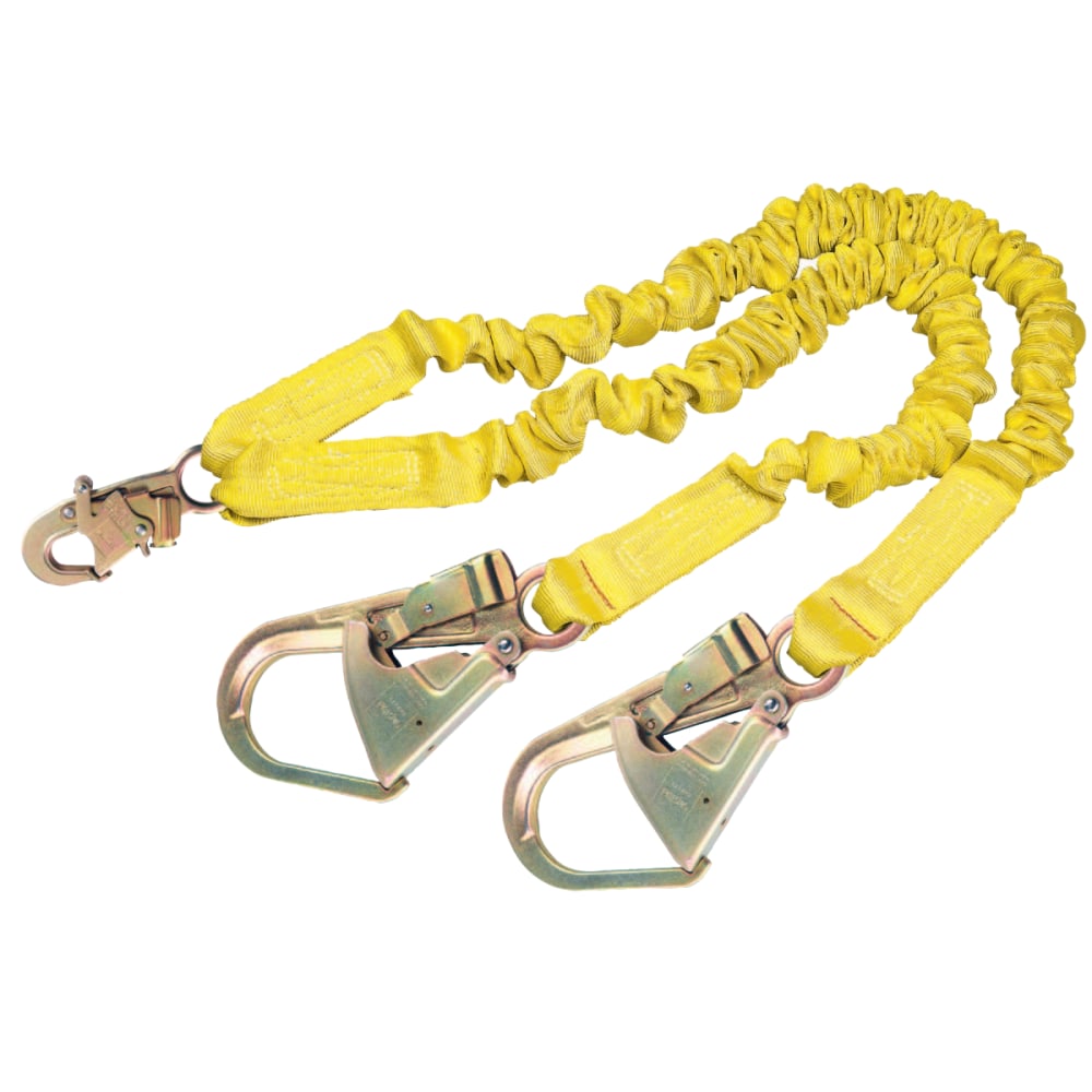ShockWave2 100% Shock Absorbing Lanyard, 6 ft, Self-Locking Snap, 310 lb Capacity MPN:1244412