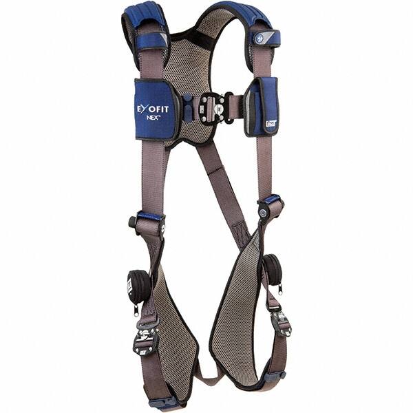 Fall Protection Harnesses: 310 Lb, Vest Style, Size One Size Fits All, Polyester MPN:7100226113