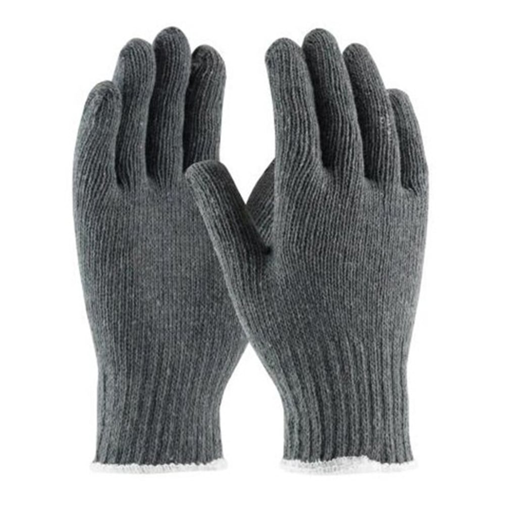 PIP Cotton/Polyester Gloves, 8in, Medium, Gray, Pack Of 12 Pairs MPN:35-C500/M