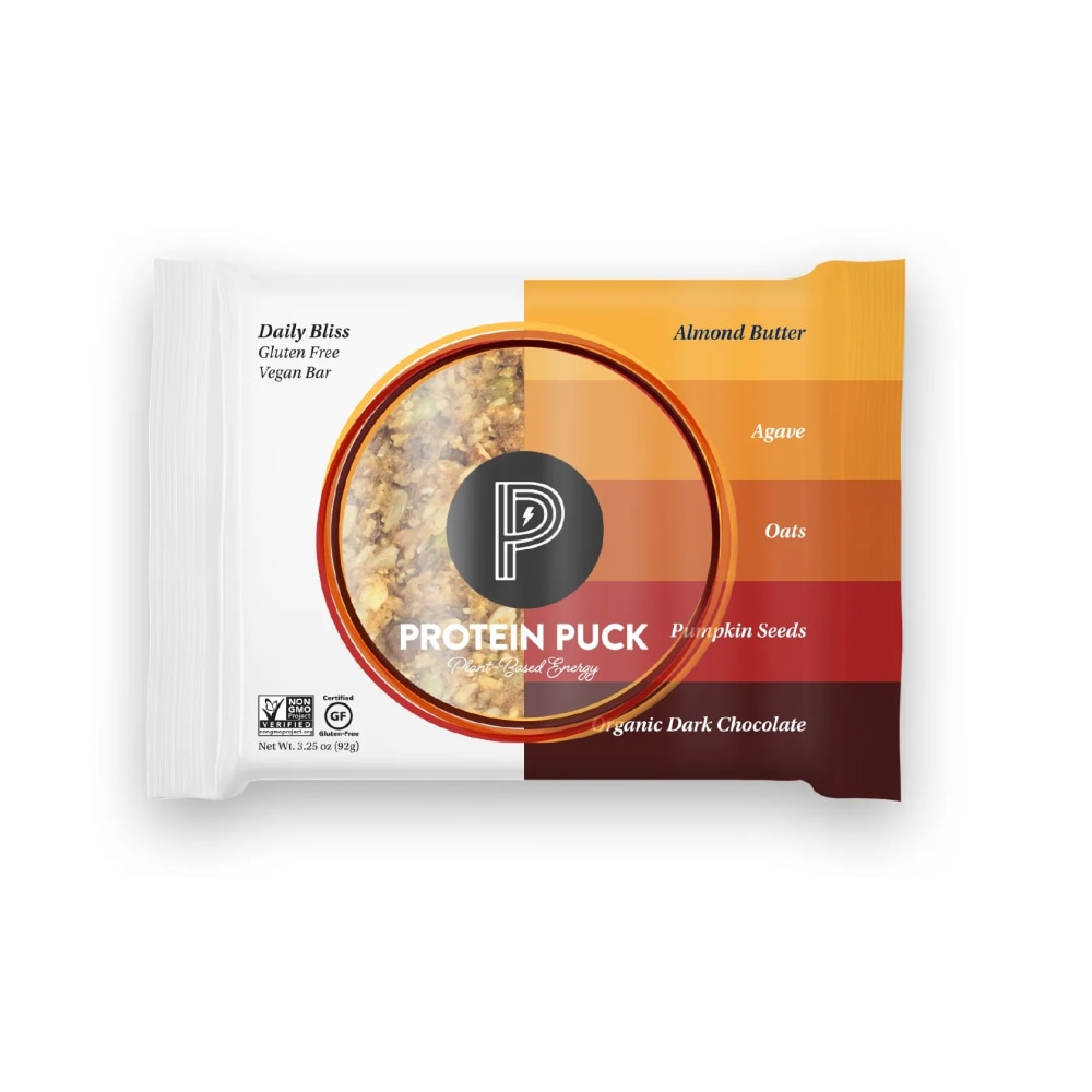 Protein Puck Almond Butter Dark Chocolate Protein Bars, 3.25 Oz., Box of 16 MPN:PP-104