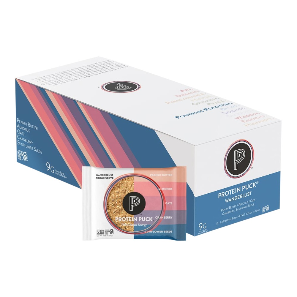 Protein Puck, Wanderlust, Peanut Butter Cranberry 16-2.25 oz MPN:PP-121-IN