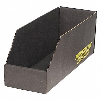 ESDCorrShelfBin Black Cardboard 4 1/2 in MPN:37102