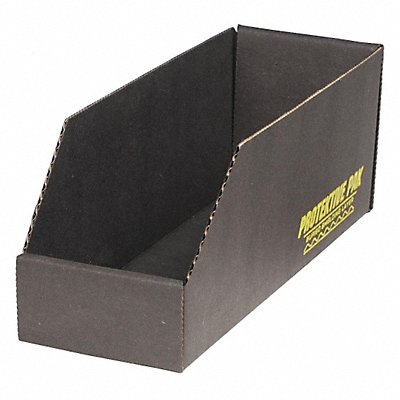 ESDCorrShelfBin Black Cardboard 4 1/2 in MPN:37108