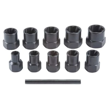10 Piece Extractor SET1/4-5/8 & 7-16 Mm MPN:J69X00
