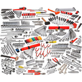 Proto 497 Pcs Master Tech Maintenance Tool Set w/Roller Cabinet J553441-8SG & Top Chest J553427-6SG J99922A
