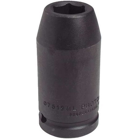 3/4 in Drive Impact Socket 22 mm Size 6 pt Deep Depth, Black Oxide MPN:J07522ML
