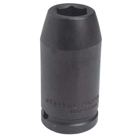 3/4 in Drive Impact Socket Deep Socket, black oxide, Steel, 27 mm MPN:J07527MLT