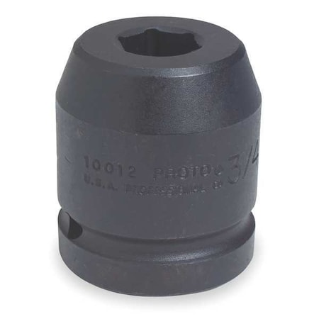 1 in Drive Impact Socket 3 7/8 in Size 6 pt Standard Depth, Black Oxide MPN:J10062