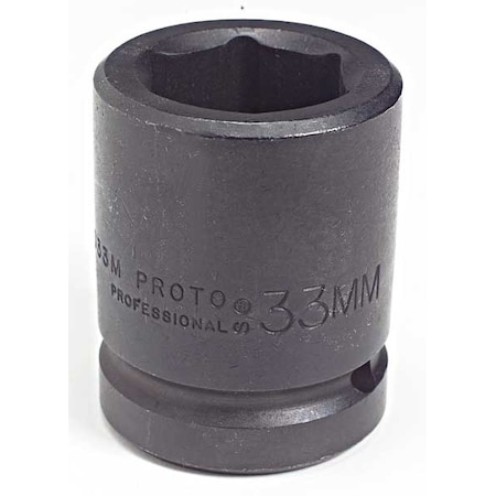 1 in Drive, 70mm Metric Socket, 6 Points, Steel, Blk Oxd, 70 mm MPN:J10070M