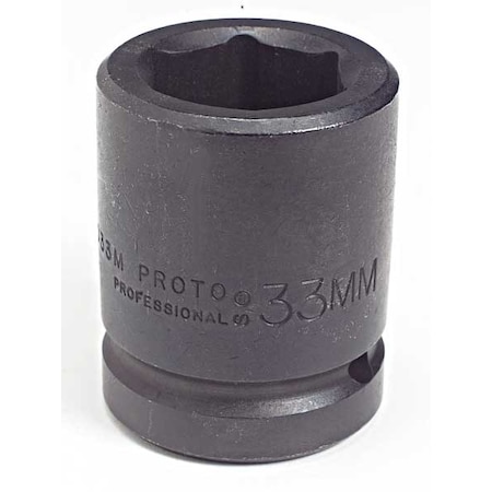 1 in Drive Impact Socket 75 mm Size 6 pt Standard Depth, Black Oxide MPN:J10075M
