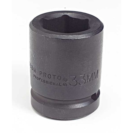 1 in Drive, 80mm Metric Socket, 6 Points, Steel, Blk Oxd, 80 mm MPN:J10080M