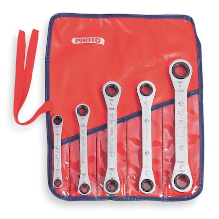5 Piece Metric Reversible Ratcheting Box Wrench Set - 12 Point MPN:J1190MLO