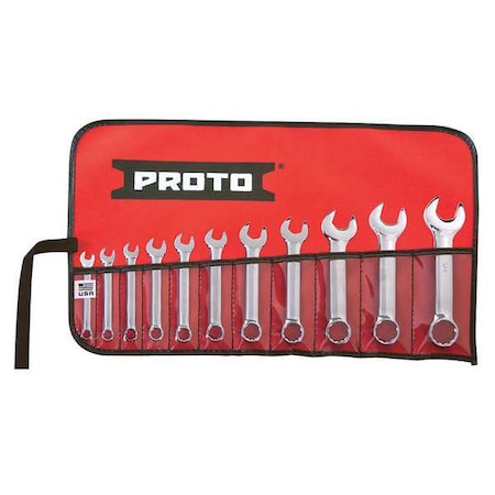 Combo Wrench St, Steel, Polish, Stnrd, Ofst MPN:J1200ES-11