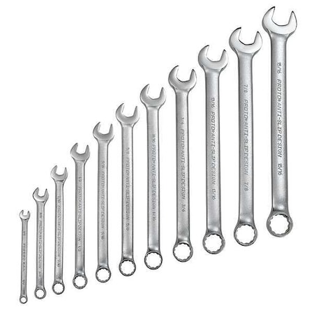 Combination Wrench Set, SAE, 11 pcs. MPN:J1200GASD11