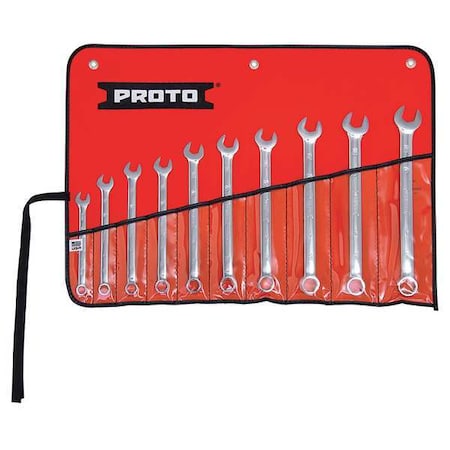 10 Piece Full Polish Metric Combination ASD Wrench Set-6 Point MPN:J1200MHASDT500