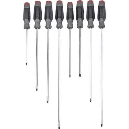 Screwdriver Sets, SAE; Metric, 8 pcs MPN:J1208SCLF