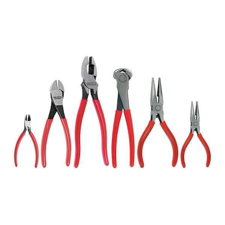 7 Piece Plastisol Grip Pliers Set Plastisol Grips Handle MPN:J201GS