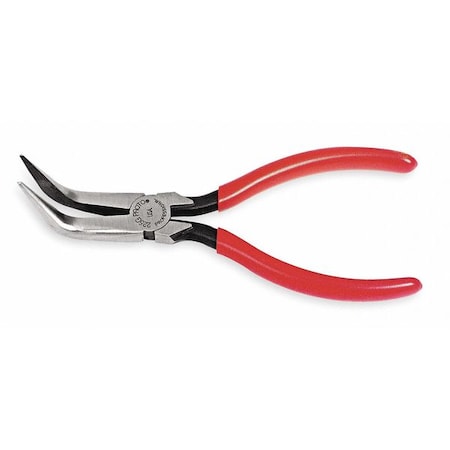 6 5/16 in Proto Bent Needle Nose Plier Plastisol Grip Handle MPN:J225G