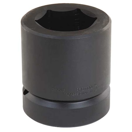 2 1/2 in Drive Impact Socket Standard Socket, black oxide, 3 3/4 in MPN:J25060