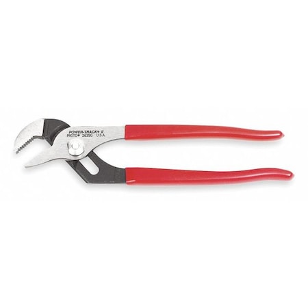 7 1/16 in Straight Jaw Tongue and Groove Plier Serrated, Plastic Grip MPN:J262SG