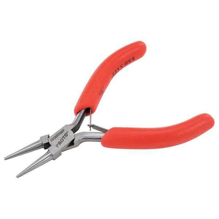 4 1/2 in Round Nose Plier ESD Cushion Grip Handle MPN:J2856RNMP