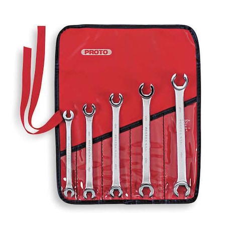5 Piece Metric Double End Flare Nut Wrench Set - 6 Point MPN:J3700M