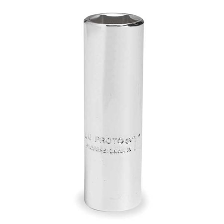 1/4 in Drive, 5.5mm Hex Metric Socket, 6 Points, Steel, Chrome, 5.5 mm MPN:J47055LM