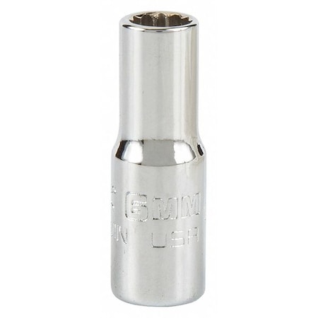 1/4 in Drive Socket, Chrome MPN:J4706MN