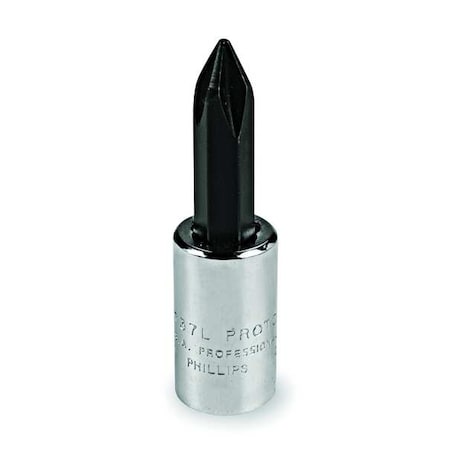 1/4 in Drive Phillips Socket Bit SAE No. 1 Tip, 1 13/64 in L MPN:J4737
