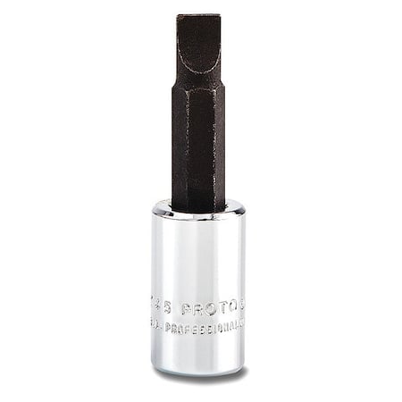 1/4 in Drive Slotted Socket Bit SAE 1/4 in Tip, 1 53/64 in L MPN:J4745