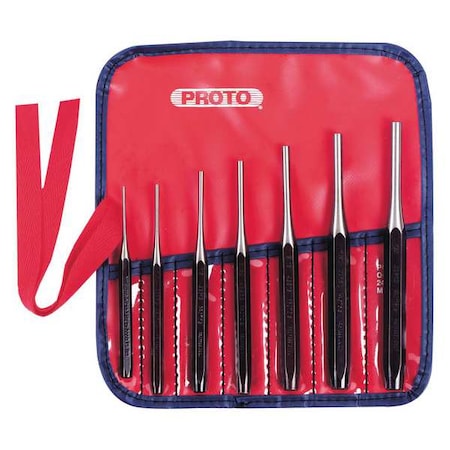 Drive Pin Punch Set, 7 Pieces, Steel MPN:J48007